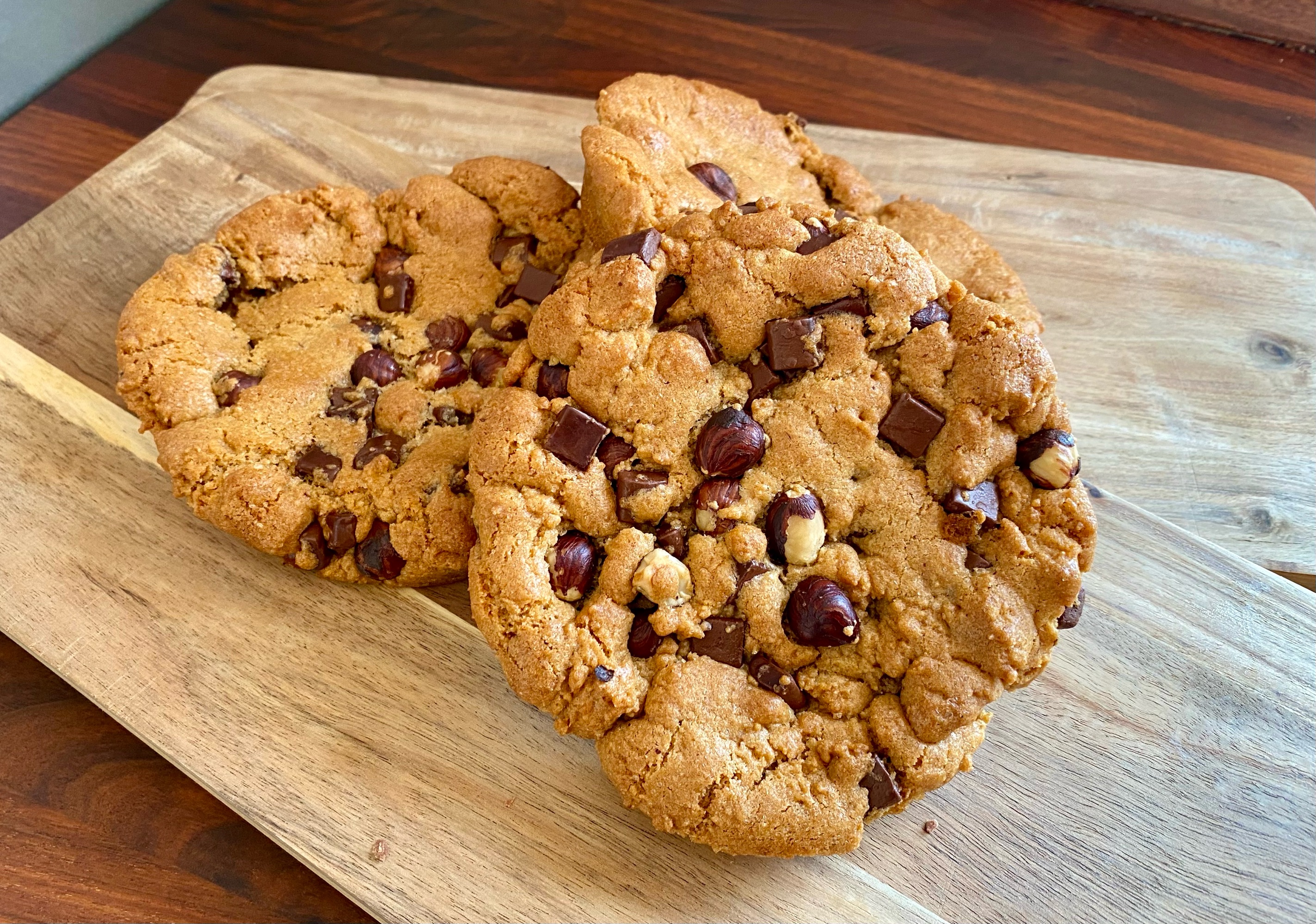 Luksus cookie med mørk chokolade og havsalt